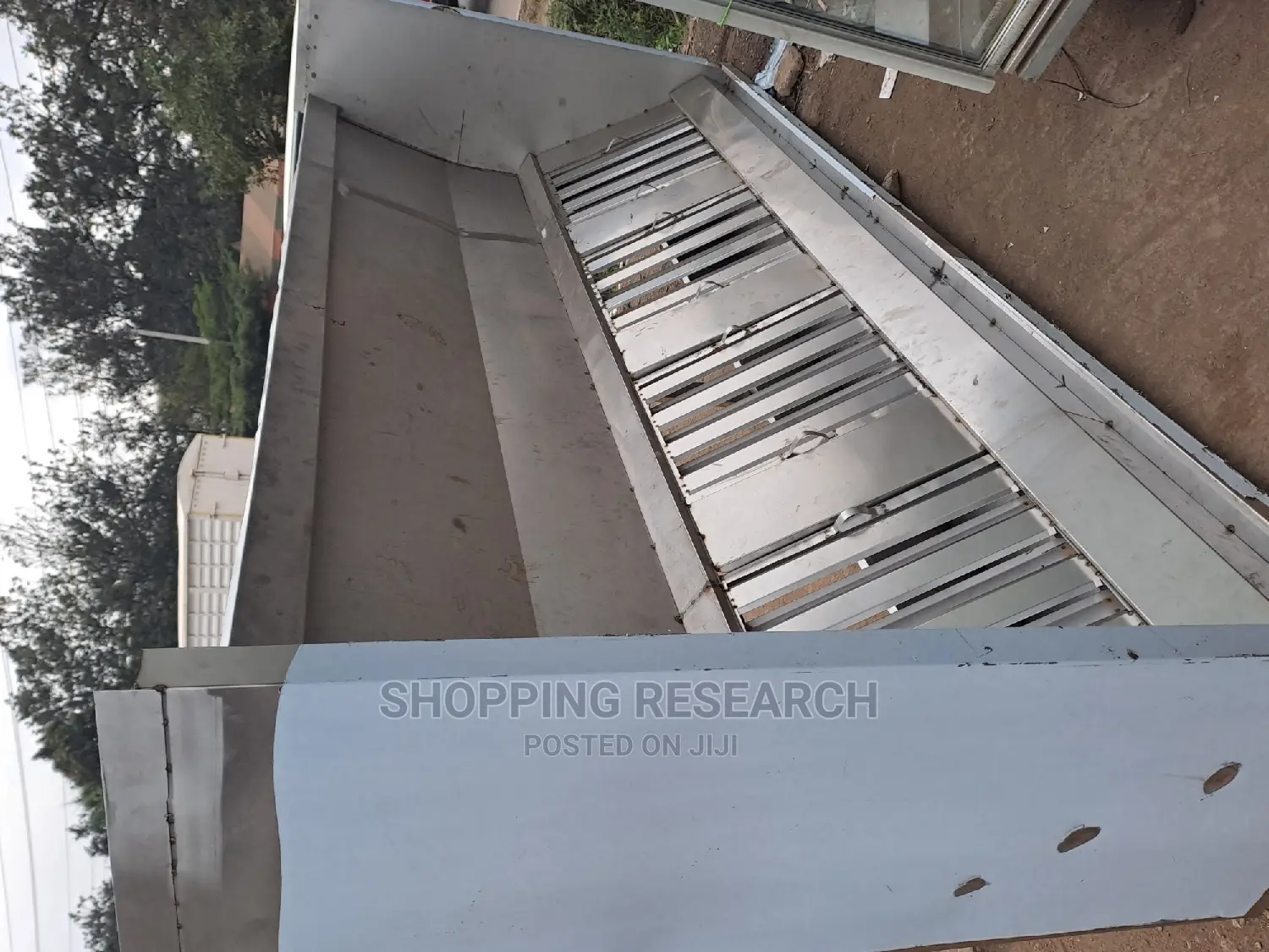 Stainless Steel Kitchen Hood With Grease Filters, Fan Duct