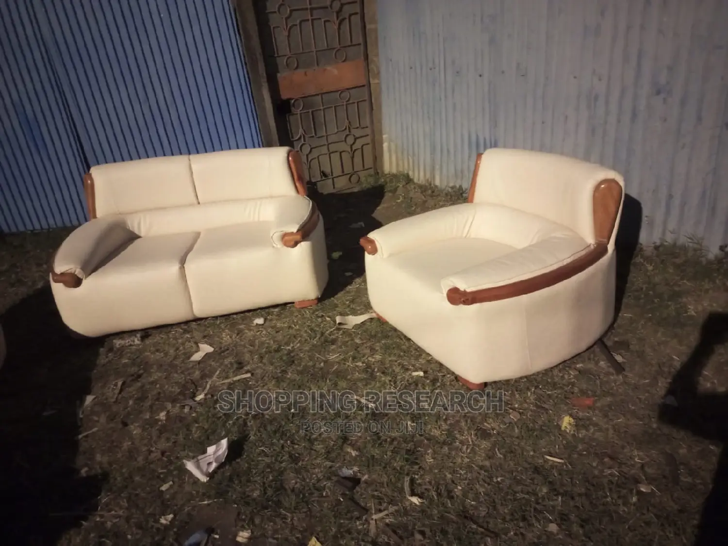 Leather Sofa-Set Heavy-Density, High-Profile Sofas