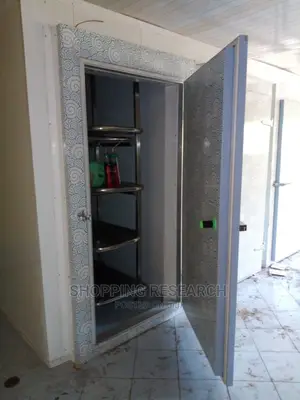 Mortuary Coldroom With Stainless Steel Rack Trolley Rollers