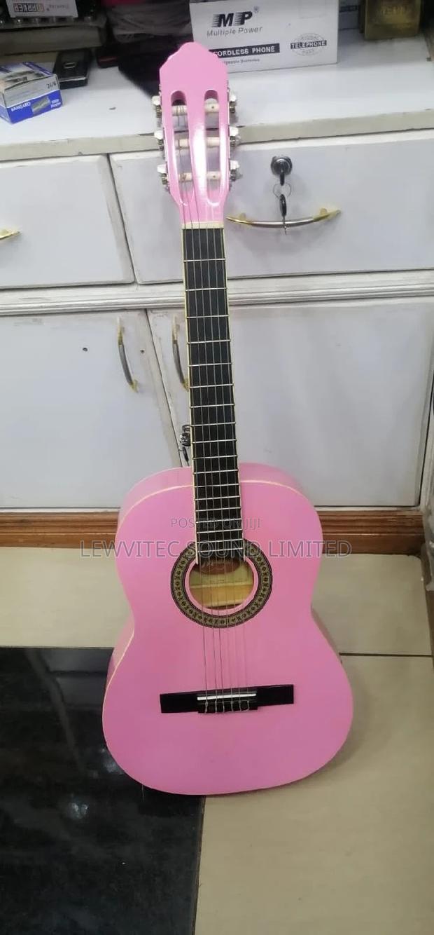 Classical Baby Pink Guitar