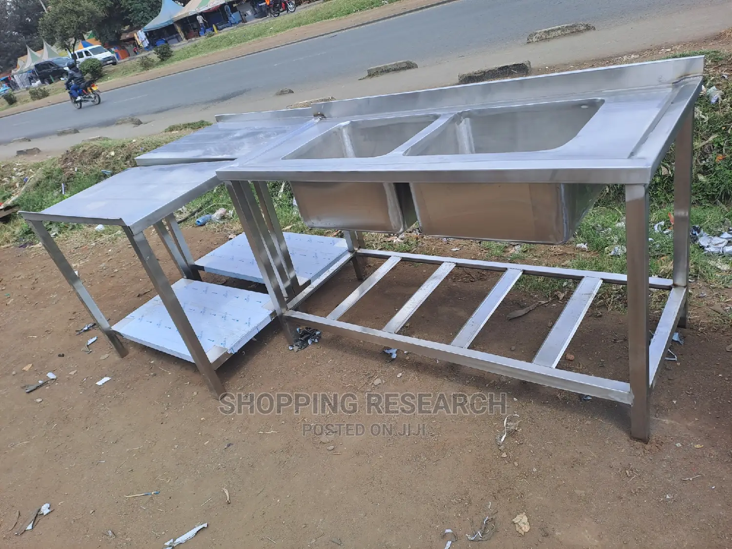 Stainless Steel Commercial Double-Sink