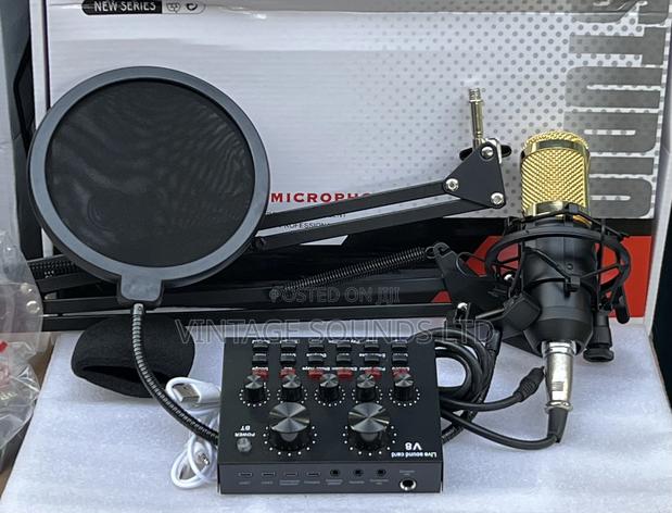 Bm800 Microphone With V8 Soundcard Studio Recording