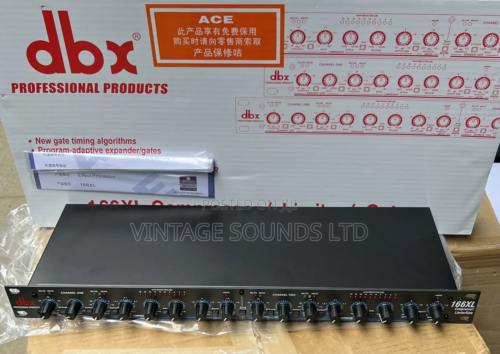 DBX 166xl Sound Compressor Limiter Gate
