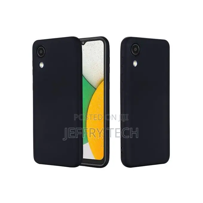 Samsung Galaxy A03 Core Silicone Phone Case(Black)