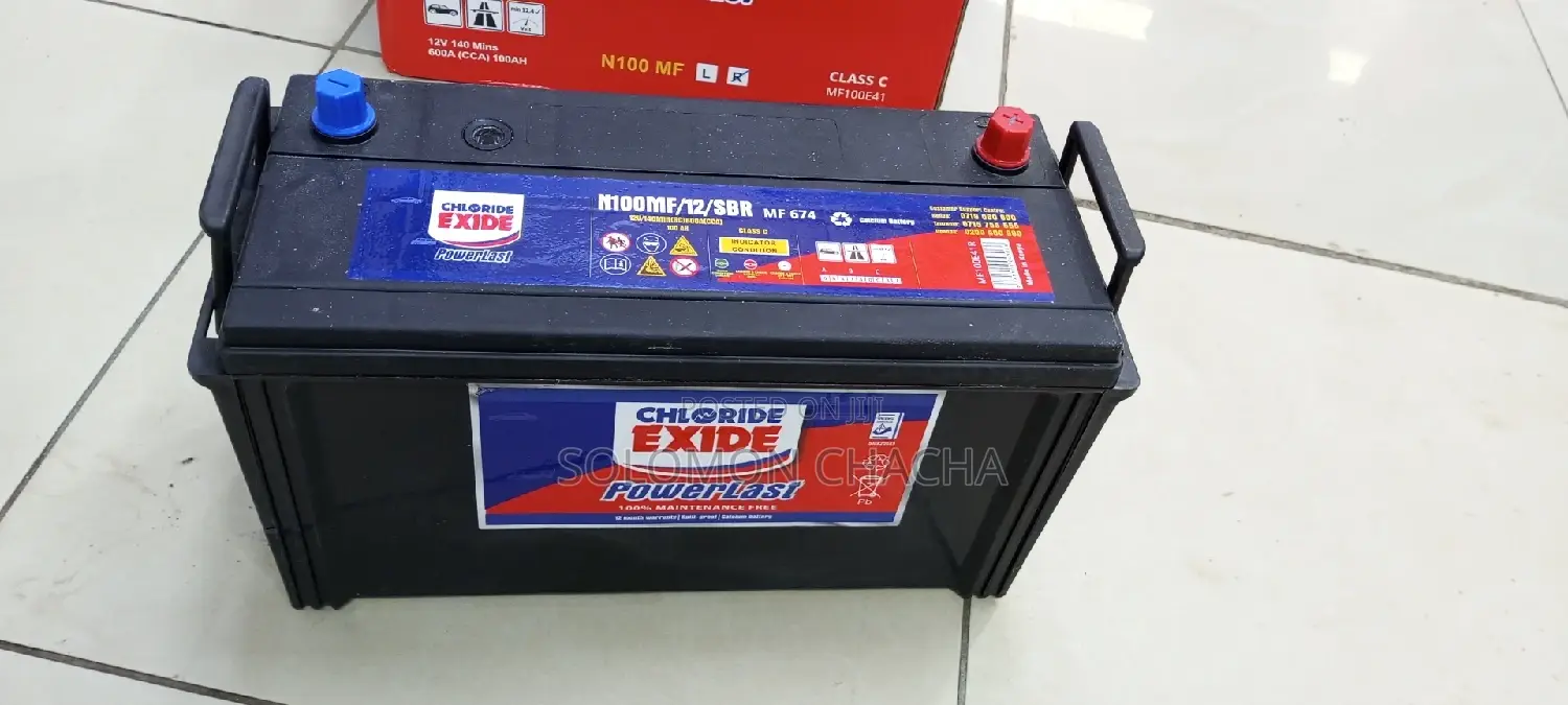 Chloride N100 /12v Car Dry Battery Powerlast