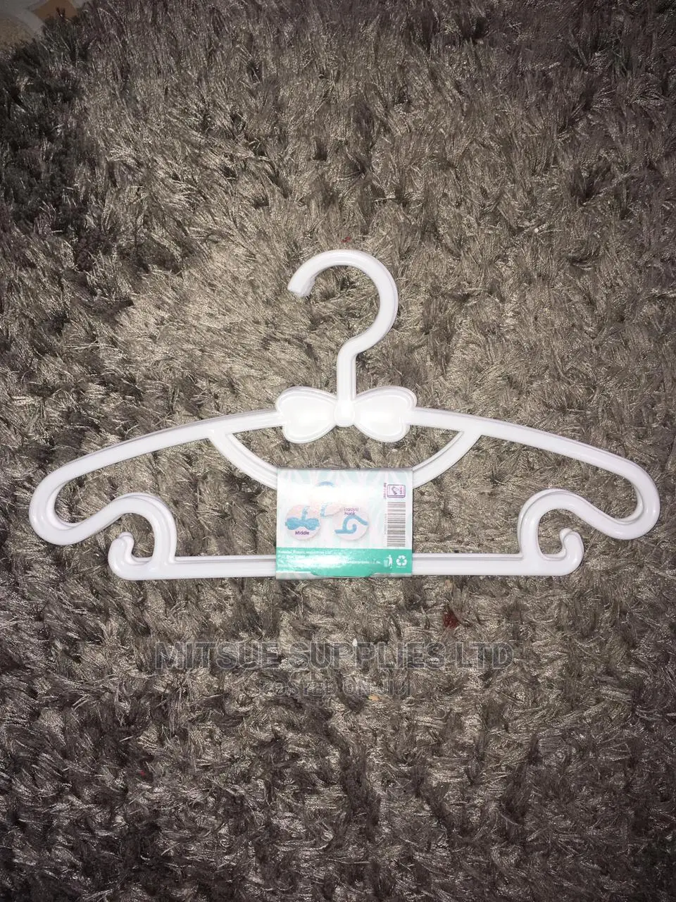 A Box of 60 Pieces of Kids Hangers White Only ( All-White)