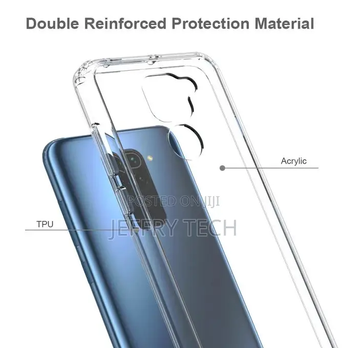 Xiaomi Redmi Note 9 4G Clear Bumper Phone Case