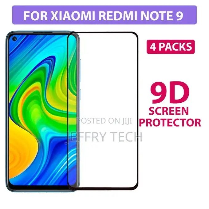 Xiaomi Redmi Note 9 Full Glue 9D Tempered Glass Protectors
