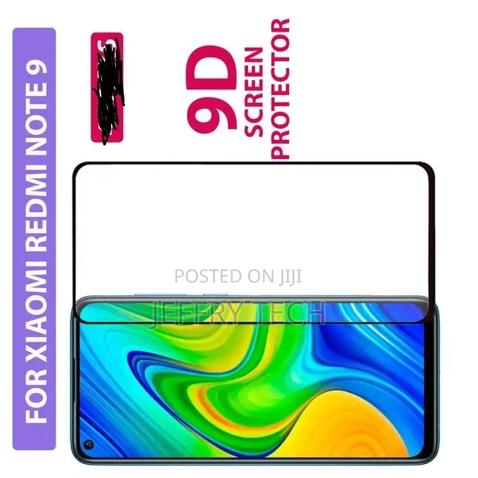 Xiaomi Redmi Note 9 Full Glue 9D Tempered Glass Protectors