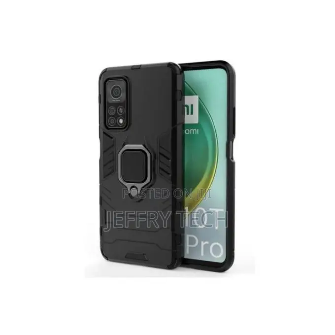Ring Cover Phone Case for Redmi Note 10 Pro Max Black