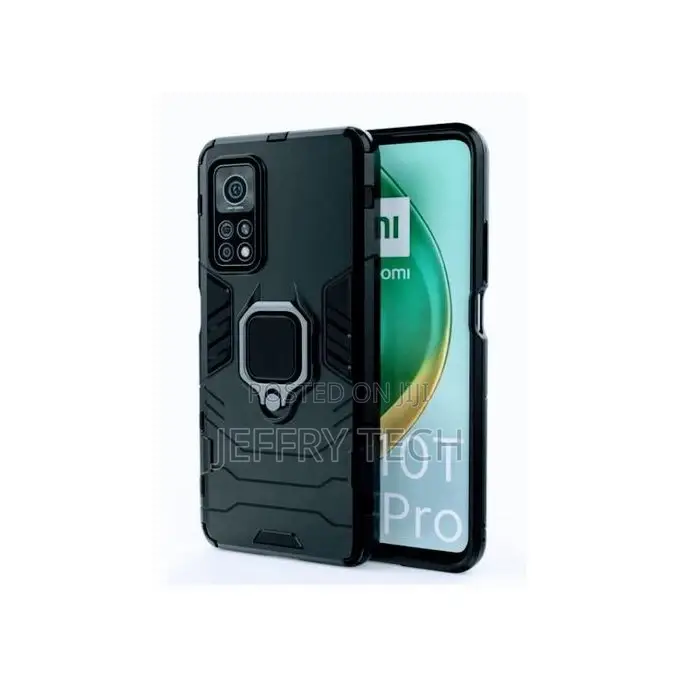 Ring Cover Phone Case for Redmi Note 10 Pro Max Black