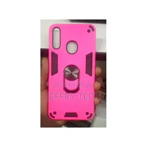 Ring Cover Phone Case for Samsung Galaxy A20s Pink