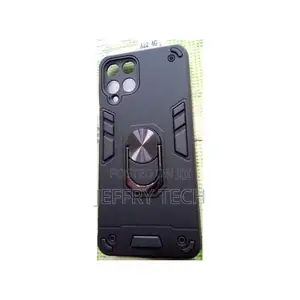 Ring Cover Phone Case for Samsung Galaxy A22 Black