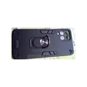 Ring Cover Phone Case for Samsung Galaxy A22 Black