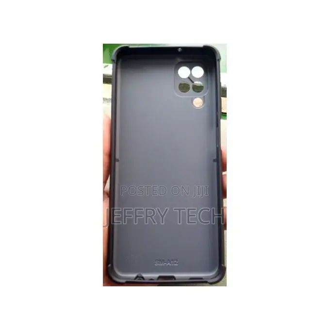 Silicon Cover Phone Case for Samsung Galaxy A12 Black