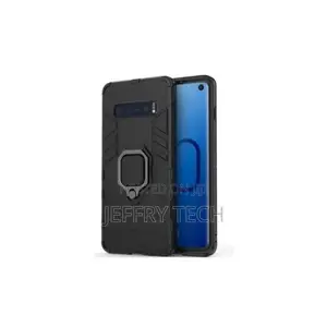 Ring Cover Phone Case for Samsung Galaxy S10 Black