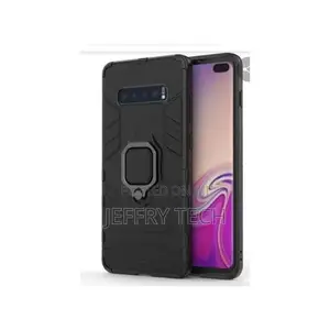 Ring Cover Phone Case for Samsung Galaxy S10 Black