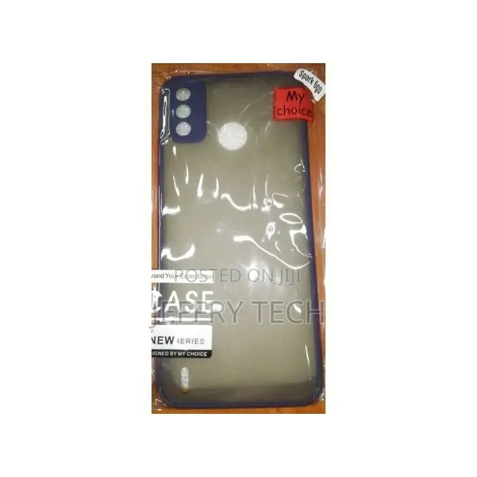 Hard Cover Phone Case for Tecno Spark Go Greylish Blue