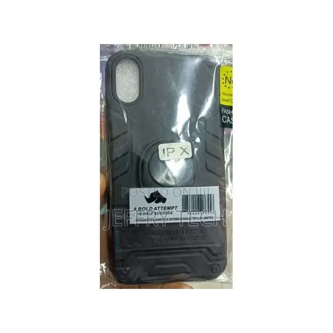 Ring Cover Phone Case for iPhone X Black