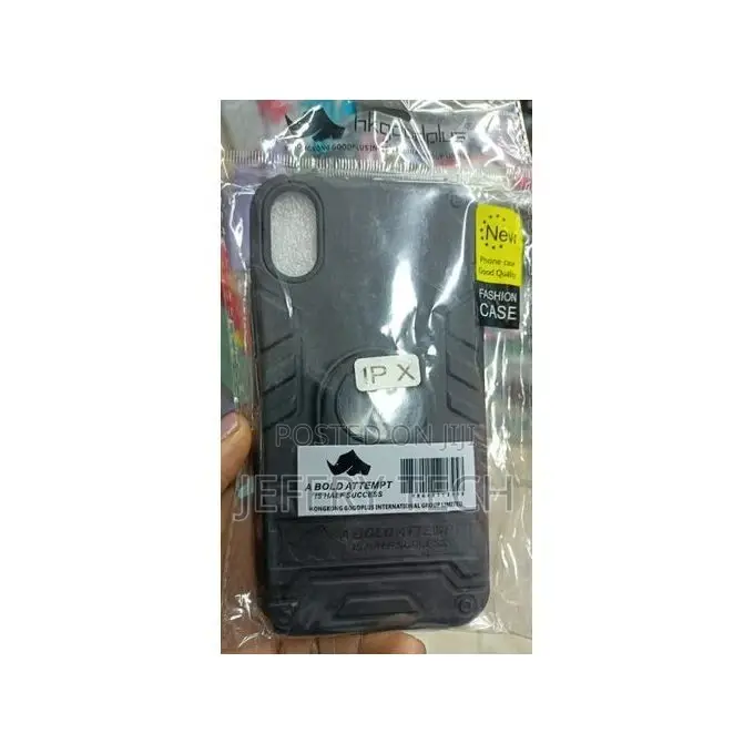 Ring Cover Phone Case for iPhone X Black