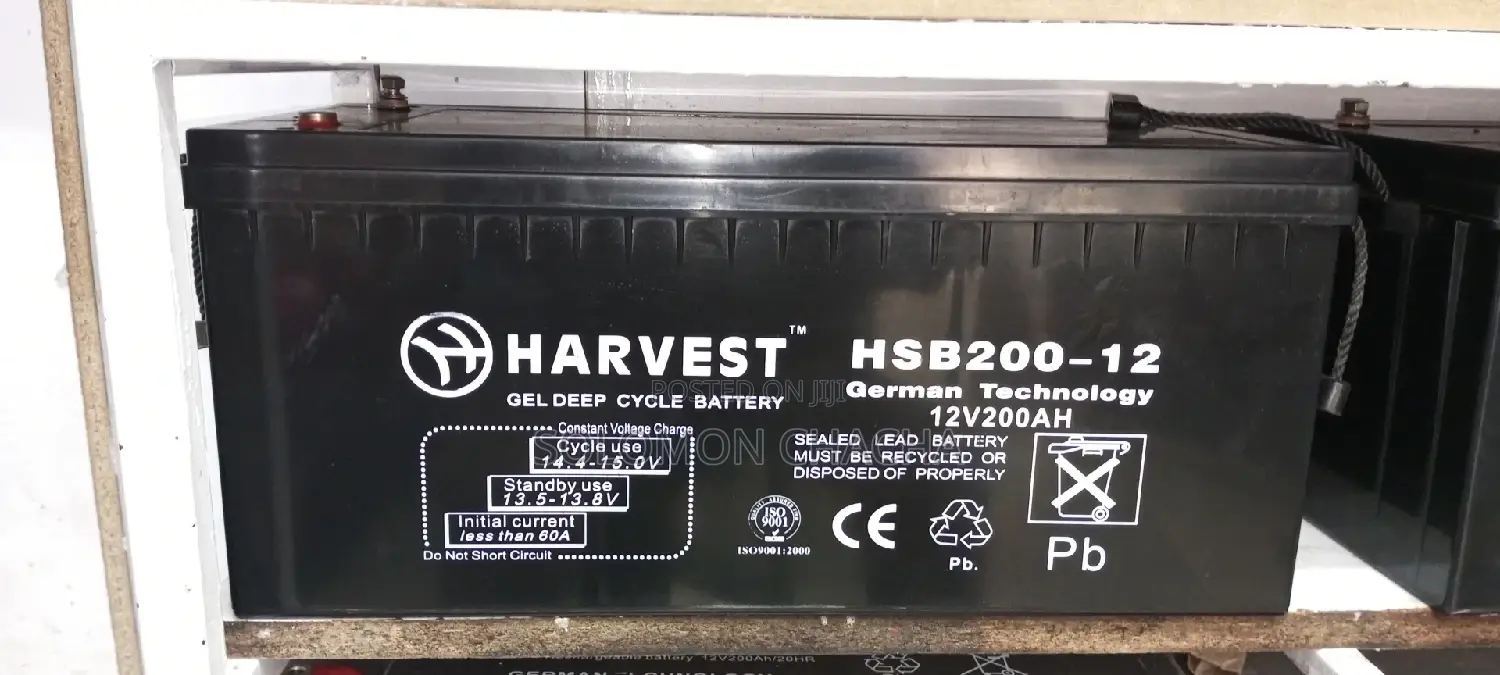 Harvest Germany 200ah 12V Mf Solar Battery