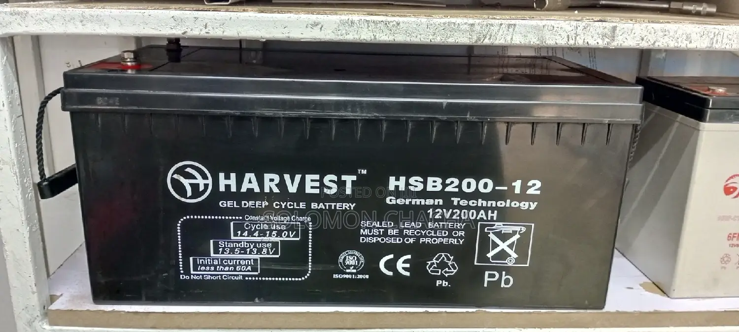 Harvest Germany 200ah 12V Mf Solar Battery