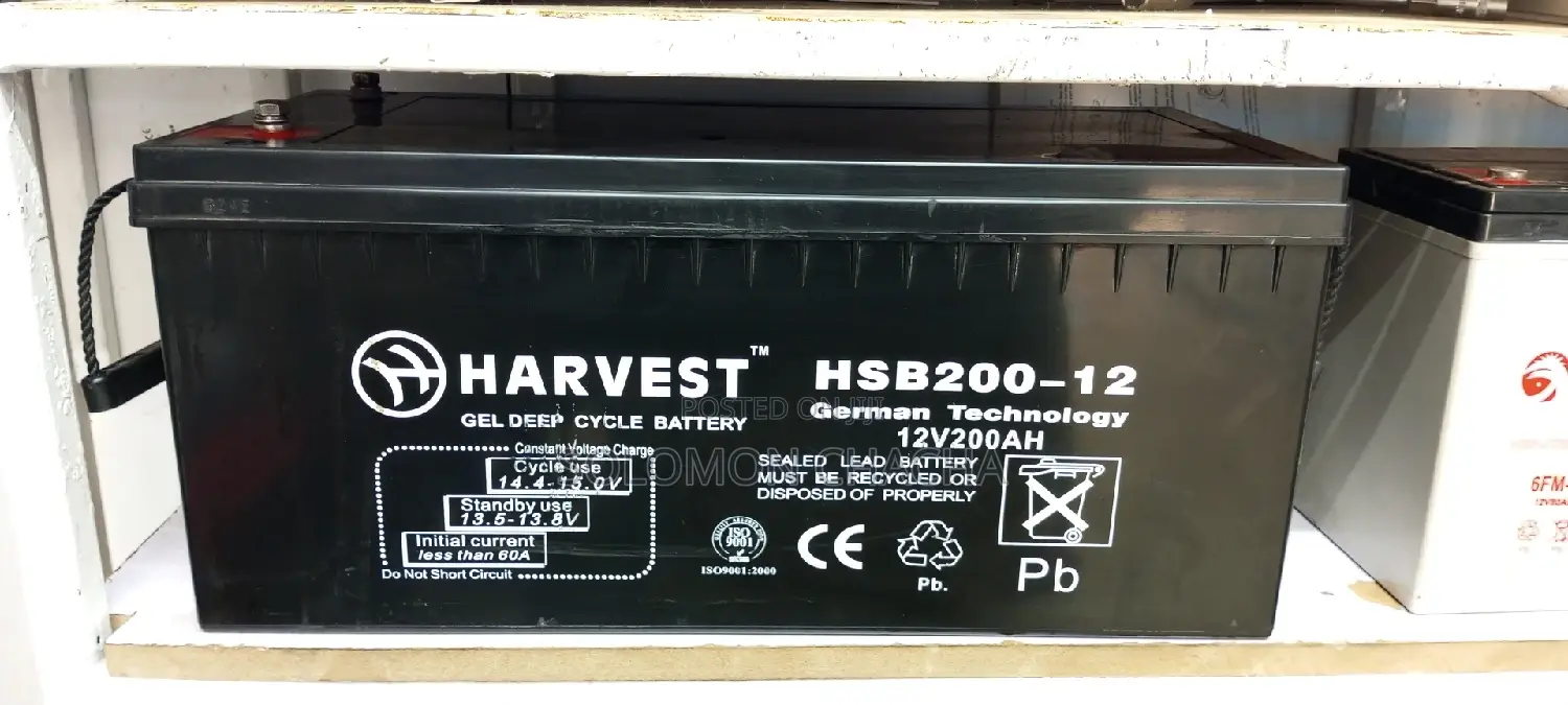 Harvest Germany 200ah 12V Mf Solar Battery