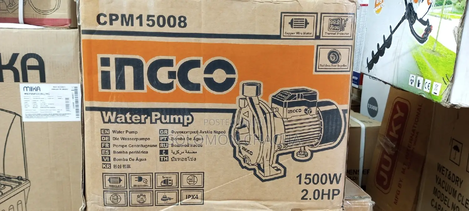 Ingco 2.0hp 1500W 45metre Head 1inch Booster Water Pump