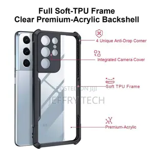 Hard Clear Case Cover for Samsung S21 Ultra