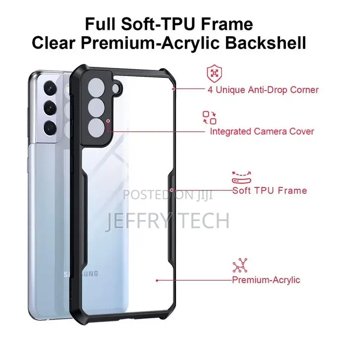 Hard Clear Case Cover for Samsung S21