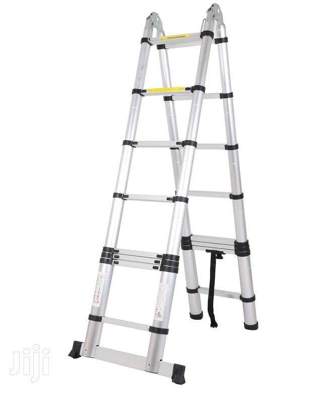 Telescopic Ladder 5M Double Telescopic Ladder 16FT Height - thumbnail 2