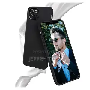 Silicone Case for iPhone 12 Pro Max Case (Black Hard Cover)