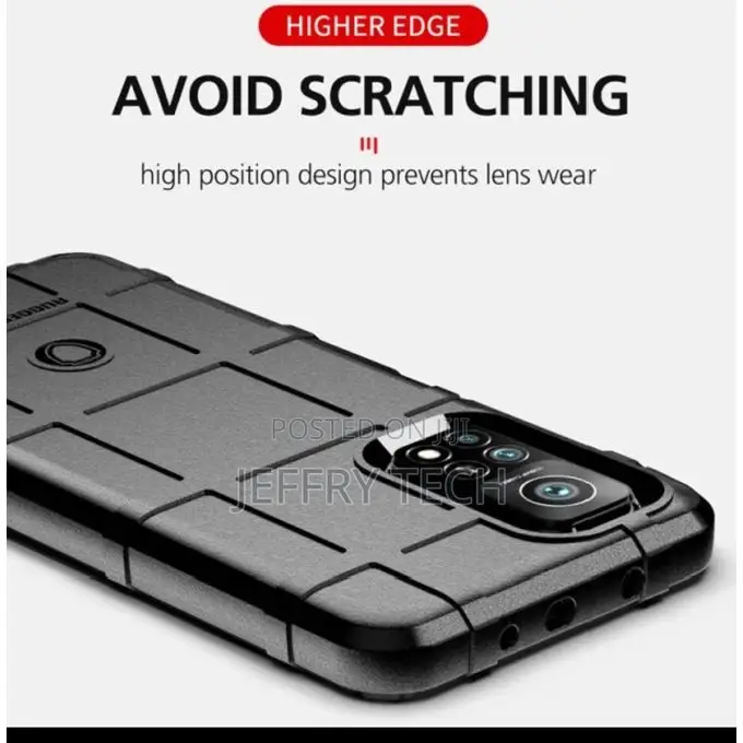 Black Amour Case for Xiaomi MI 10T Cover (Black Cover)