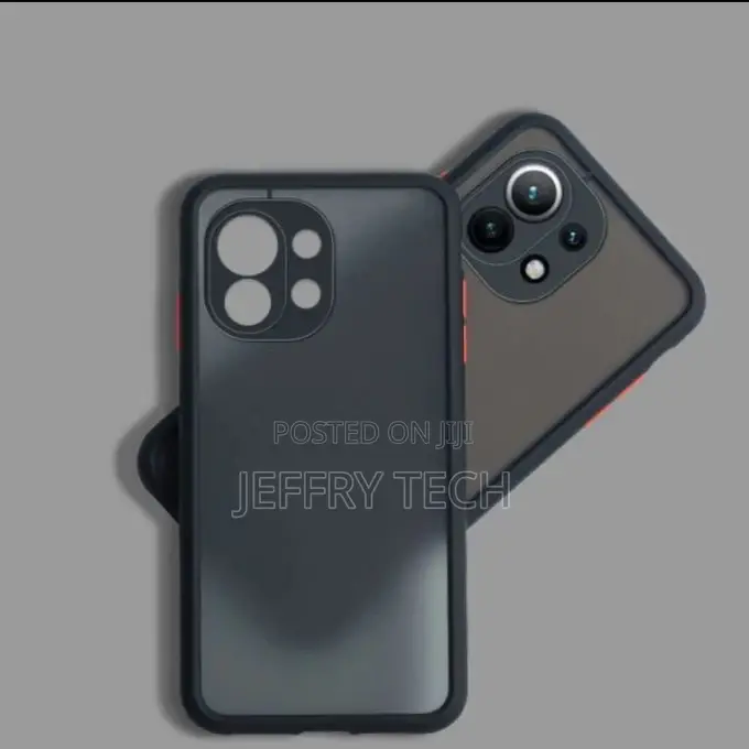 Black Semi Transparent Xiaomi Mi 11 Lite Case Cover