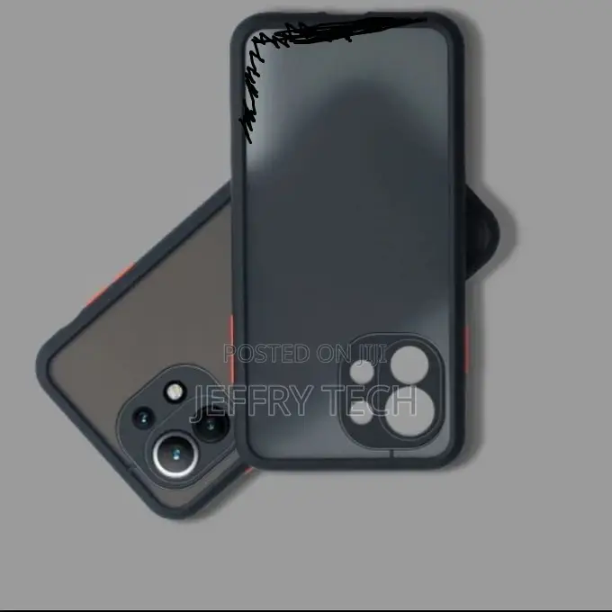 Black Semi Transparent Xiaomi Mi 11 Lite Case Cover