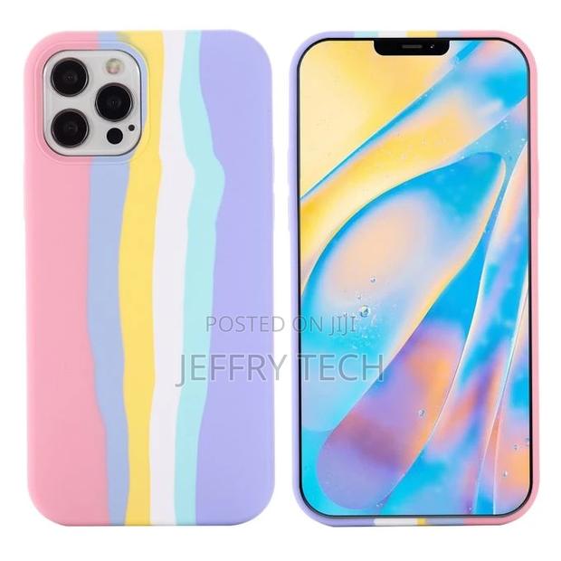 Rainbow Silicone Protective Case for iPhone 13 Pro Max - main view