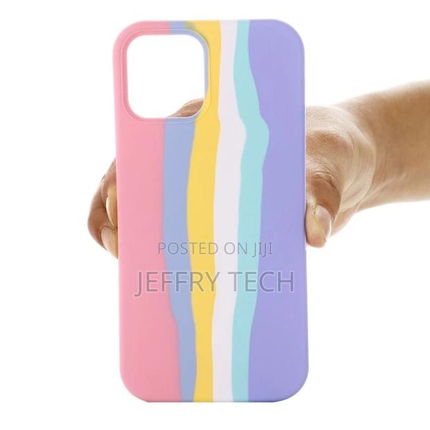 Rainbow Silicone Protective Case for iPhone 13 Pro Max - thumbnail 3