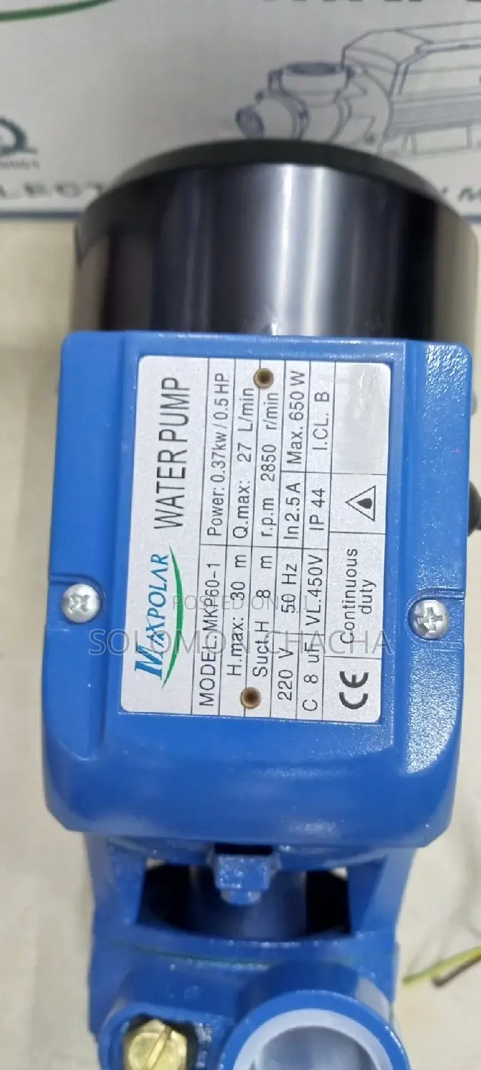 MAXPOLAR 0.5HP H.MAX:30m 27 L/Min Booster Water Pump