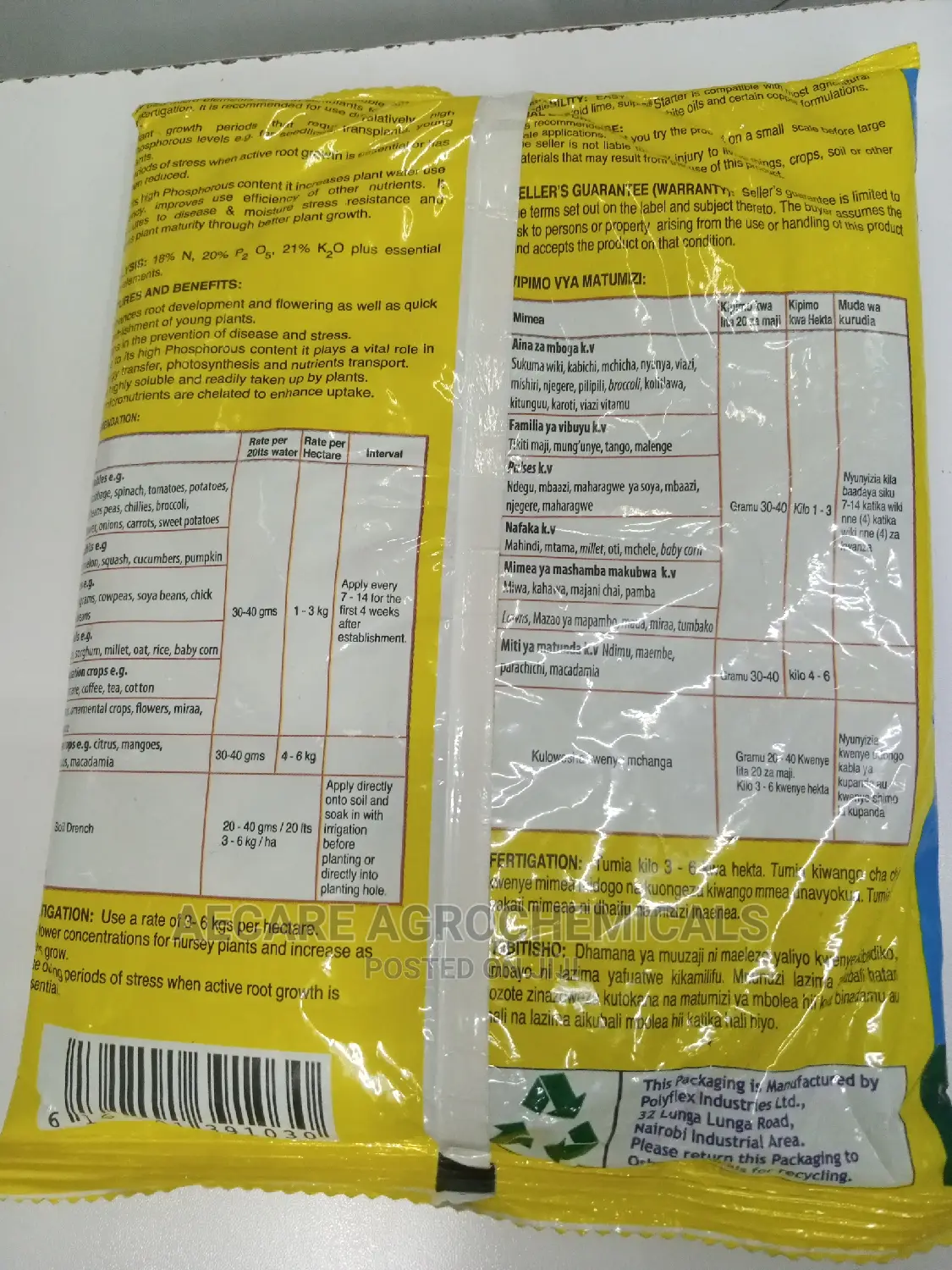 Easygrow Starter Fertilizer N:P:K 18-20-21+Te 1kg