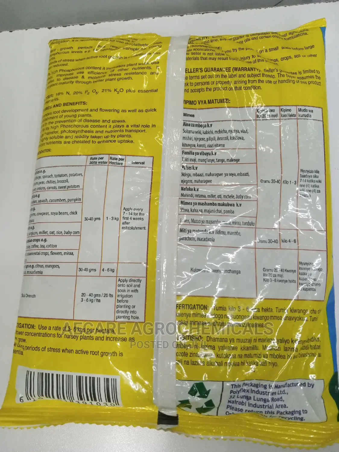 Easygrow Starter Fertilizer N:P:K 18-20-21+Te 1kg