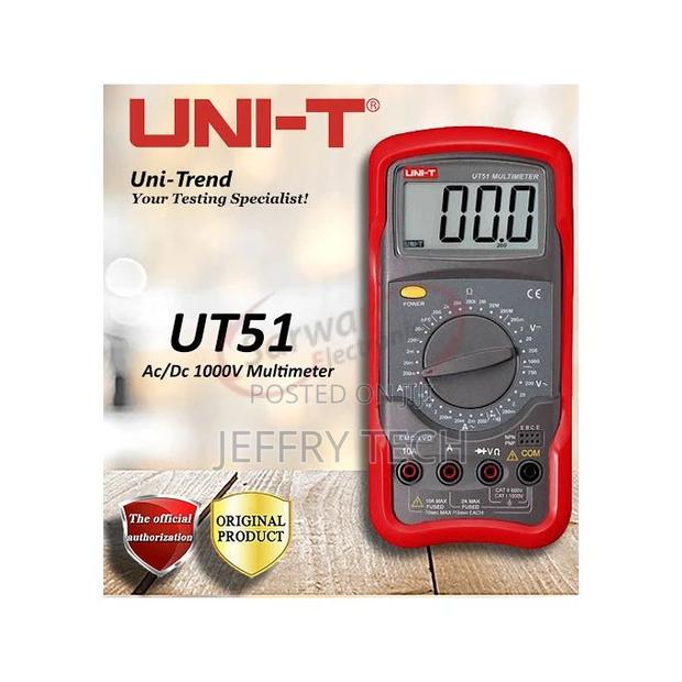 UNIT UT51 True RMS Digital Multimeter/Voltmeter/Ameter - main view