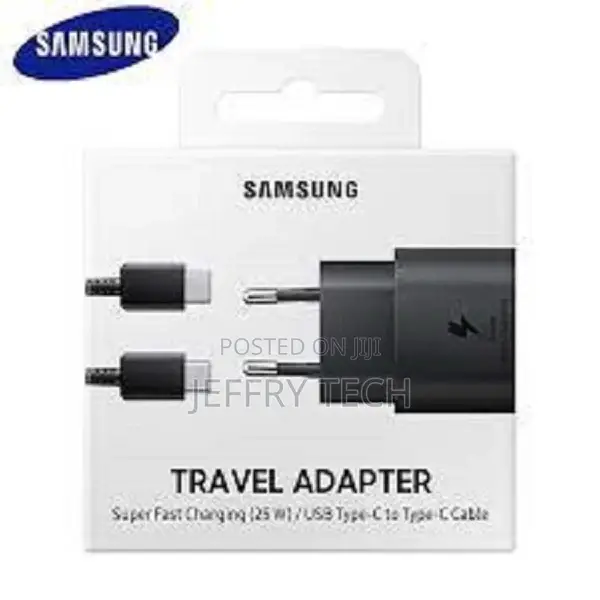 Samsung Charger 25 Watts 3 Pin Uk-Black Type C