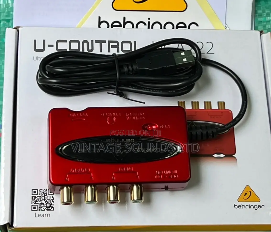Behringer U-Control UCA222 USB Audio Interface/ Red Color