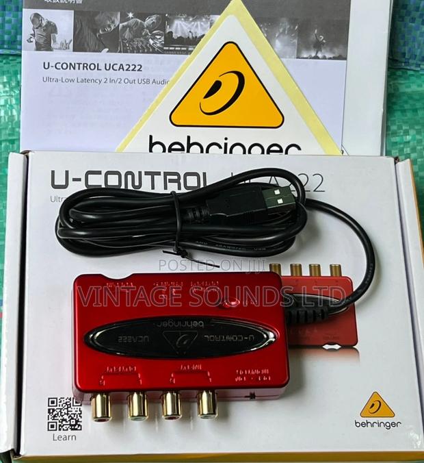 Behringer U-Control UCA222 USB Audio Interface/ Red Color - main view