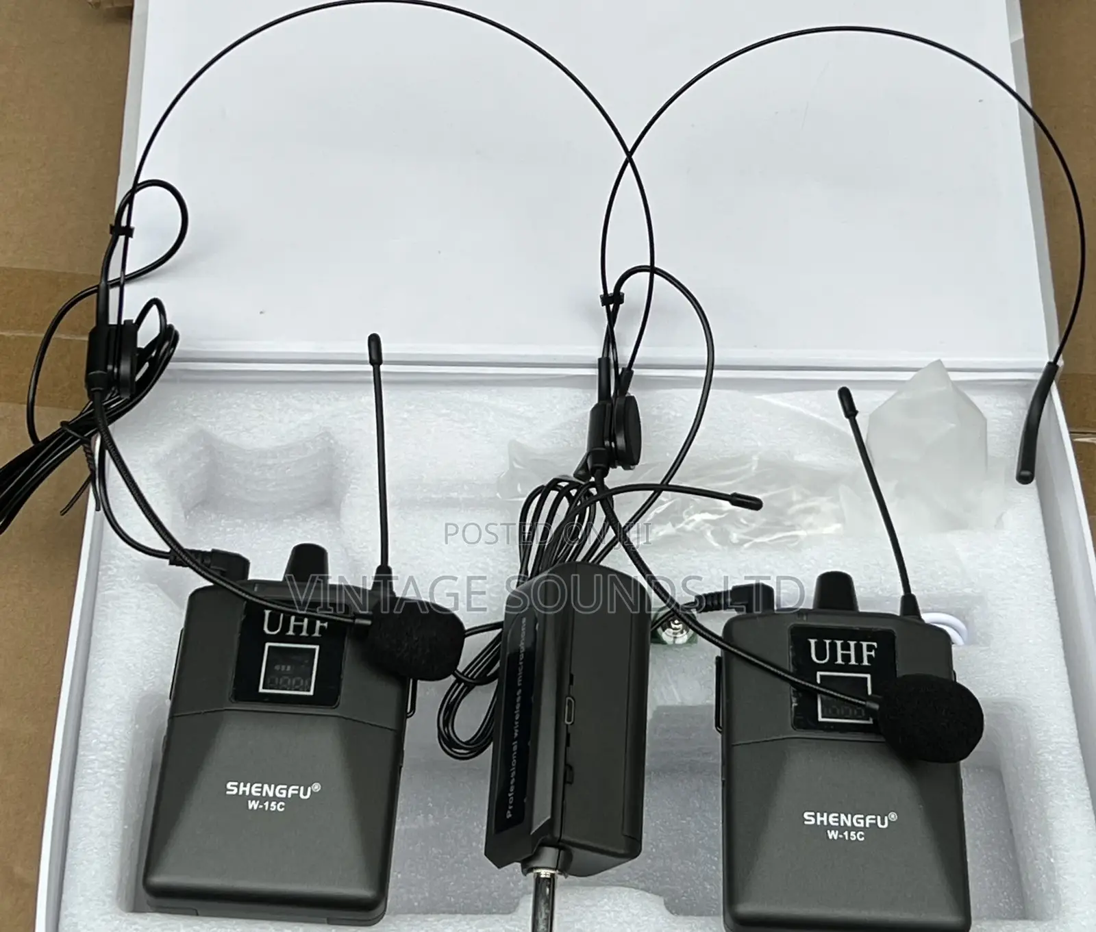 Shengfu W-15 2headset Uhf Wireless Microphones