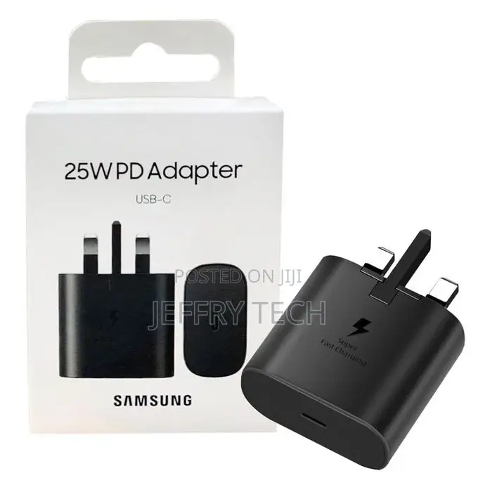 Samsung 25W Super Fast Charger Usb-C +Type C 5A 1M Cable