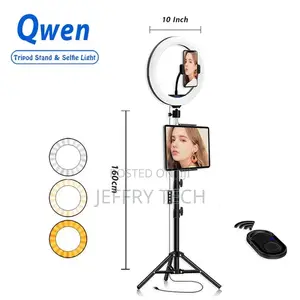 10 Inch Ring Light Selfie+1.6M Tripod Stand+Remote