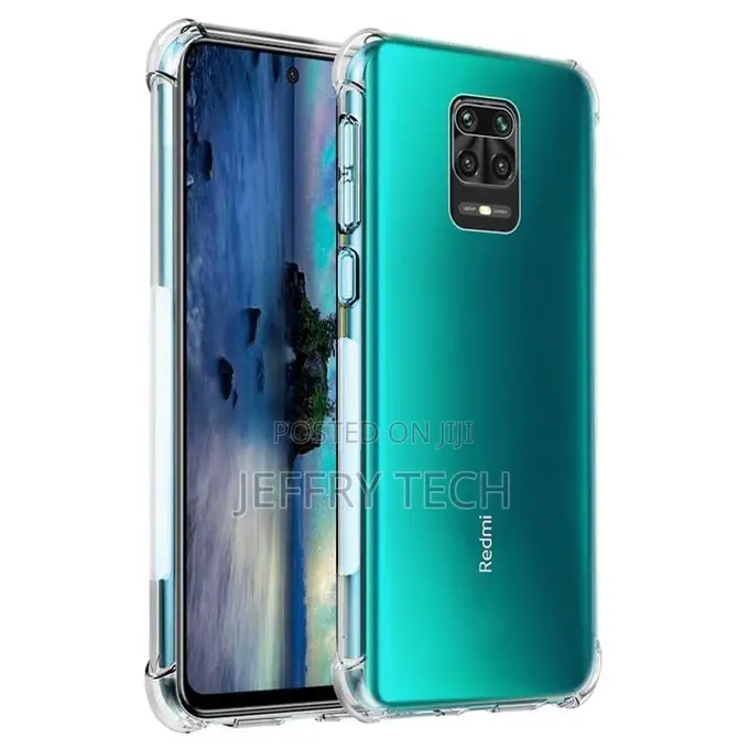 Redmi Note 9 Pro Case, Transparent Soft Gel TPU Reinforced