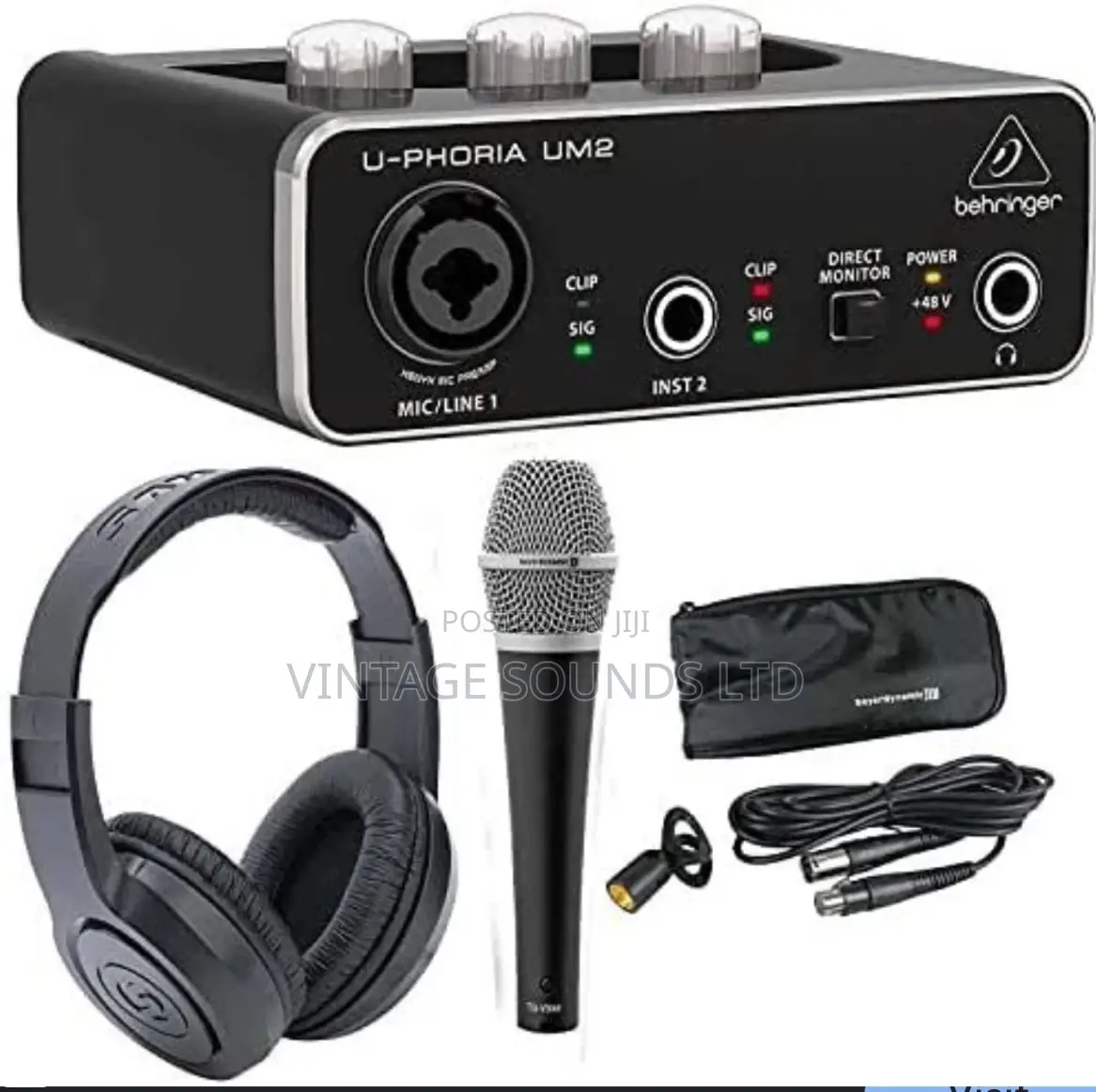 Behringer Uphoria Um2 Studio Podcast and Live-Streaming Set