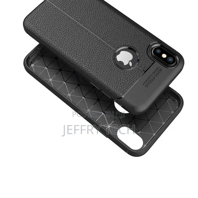 Soft TPU Litchi Leather Case Cover for iPhone X/7/8/7plus/8p